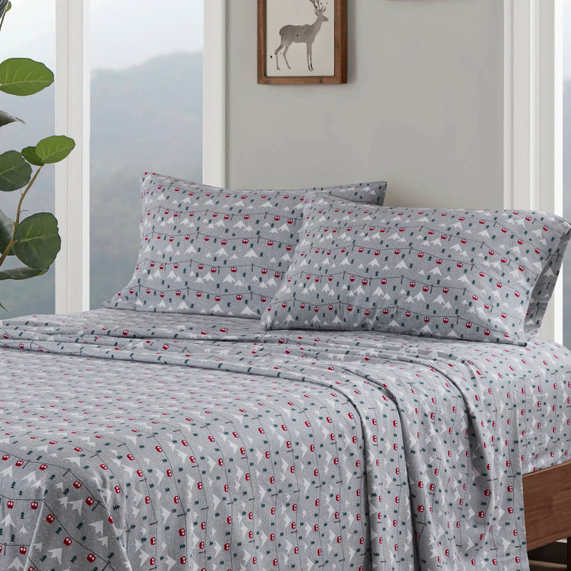 4 PCS Full Sheet Set Grey Ski Jump