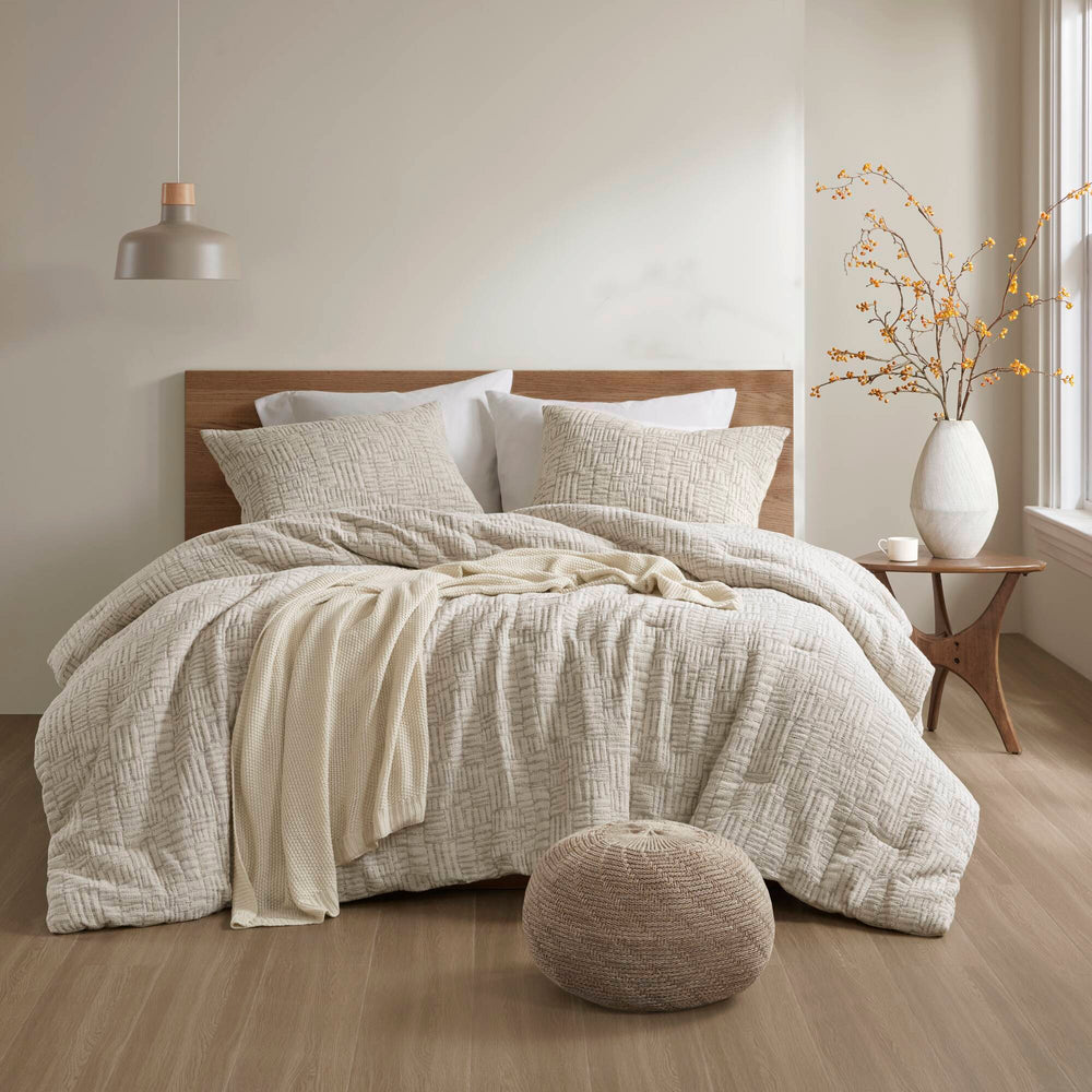 3 Piece Oversized Cotton Matelasse Comforter Set-Full/Queen Media 14