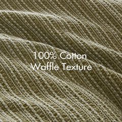 3PCS Waffle Washed Duvet Set perspective