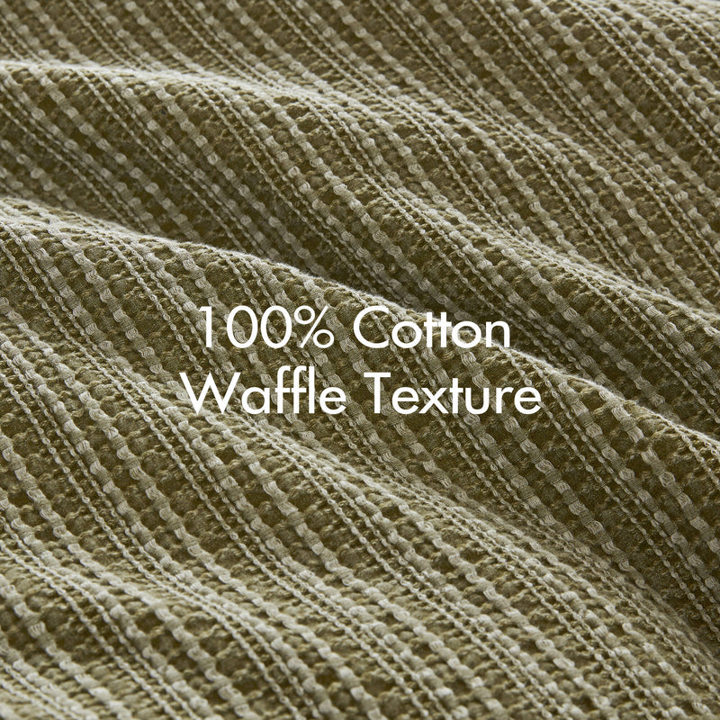3PCS Waffle Washed Duvet Set