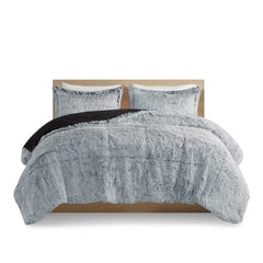 Shaggy Long Fur Comforter Mini Set perspective