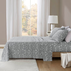 4-Piece 100% Cotton Printed Sheet Set perspective