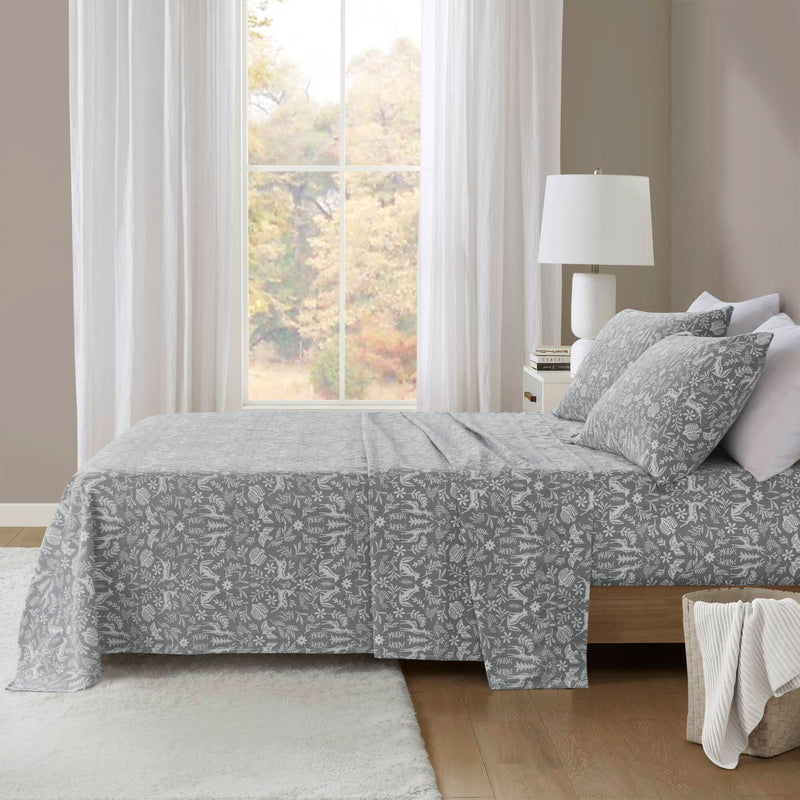 4-Piece 100% Cotton Printed Sheet Set