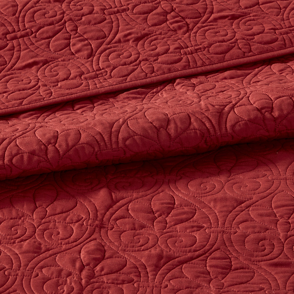 Reversible Bedspread Set Red King Media 4