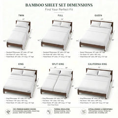 Bamboo Sheet Set Organic Bamboo & Oeko-Tex Certified Soft Sleep Comfort perspective