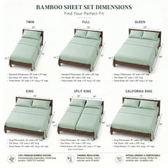 Bamboo Sheet Set Organic Bamboo & Oeko-Tex Certified Soft Sleep Comfort perspective