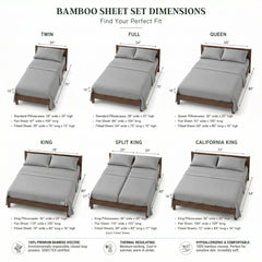 Bamboo Sheet Set Organic Bamboo & Oeko-Tex Certified Soft Sleep Comfort perspective