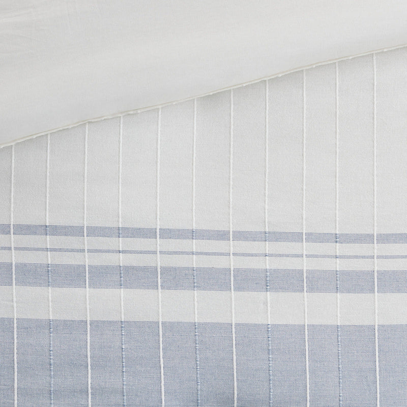 6 Piece Cotton Jacquard Oversized Comforter Set-Full