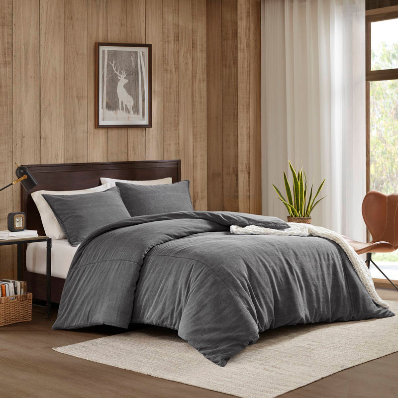 3PCS Twill Washed Duvet Set