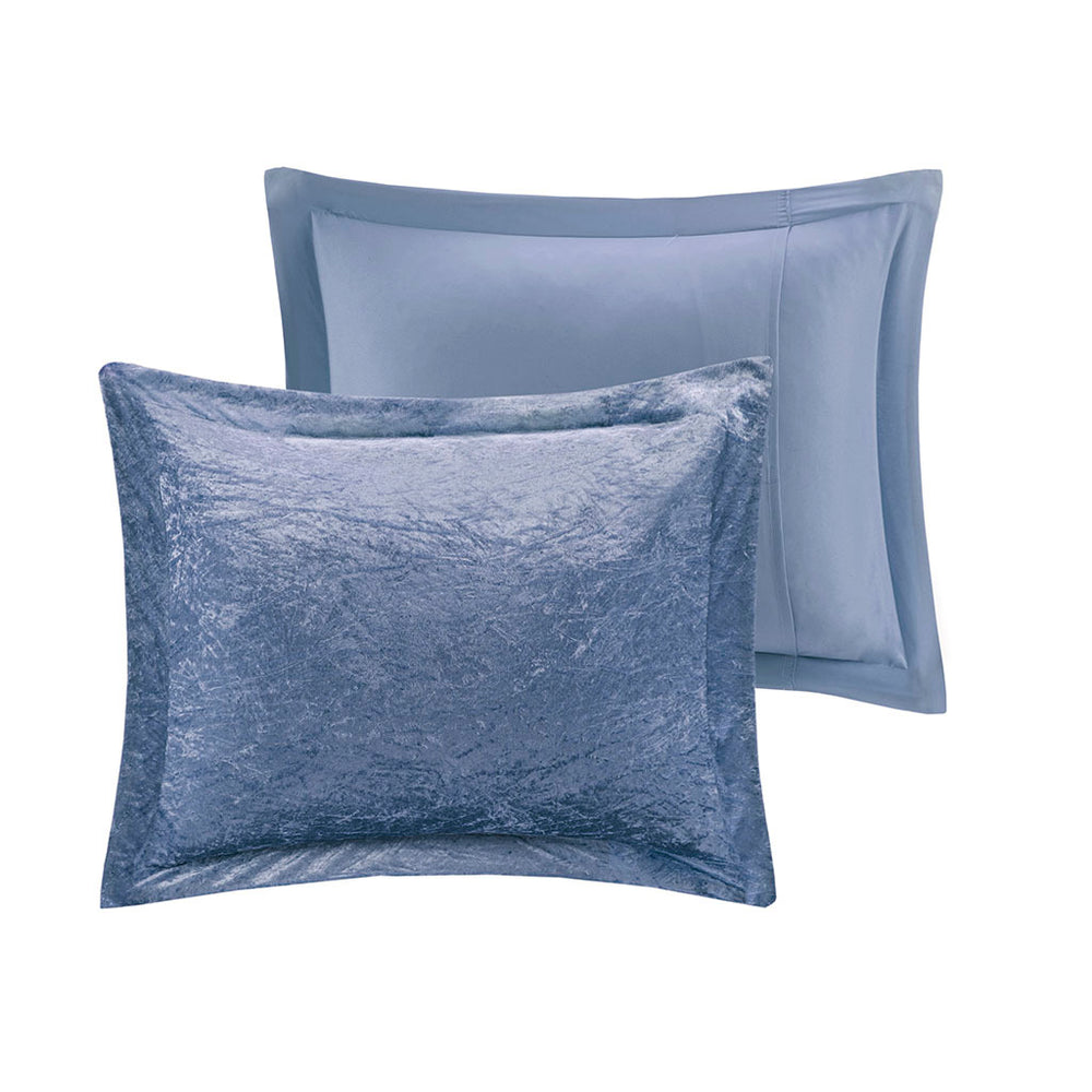 Twin/Twin XL Velvet Comforter Set with Throw Pillow Media 4