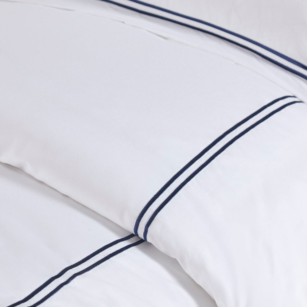 Full/Queen 100% Cotton Sateen Embroidered Comforter Set Media 13