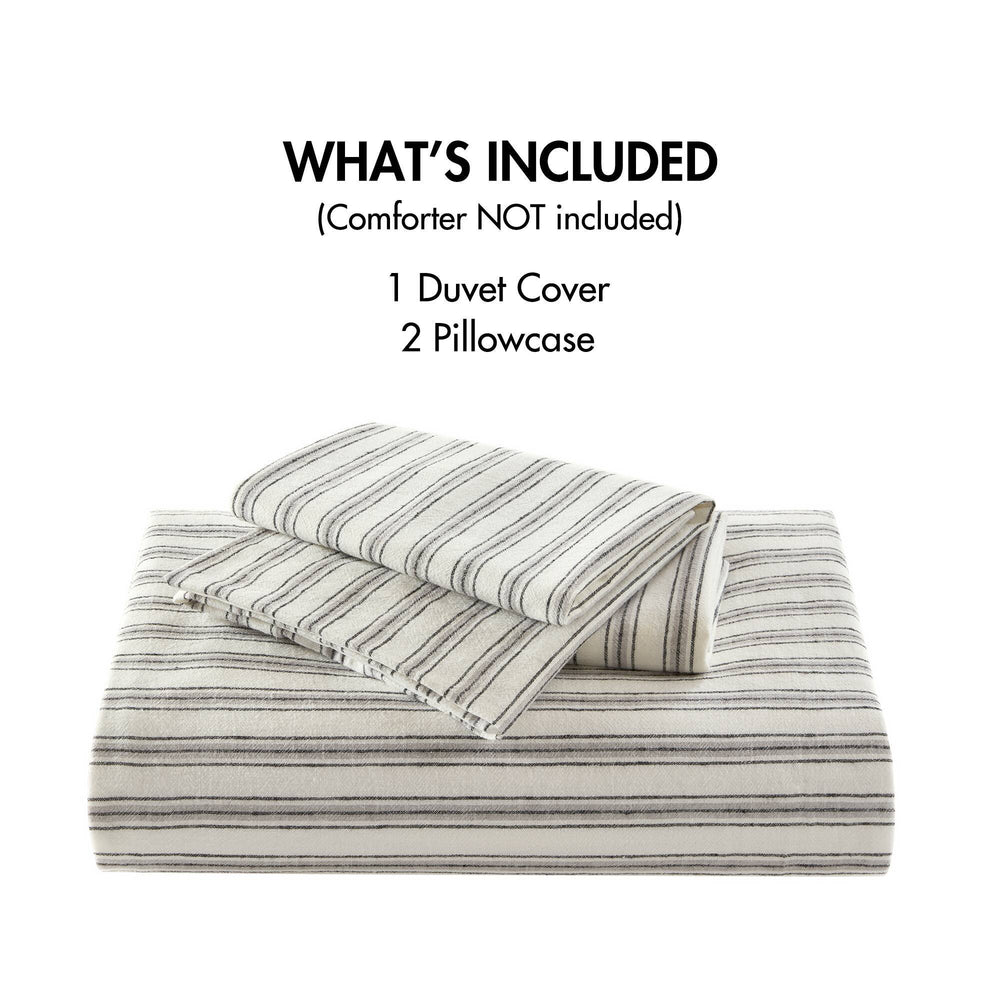 3 PCS Cal King Duvet Set Grey Media 8