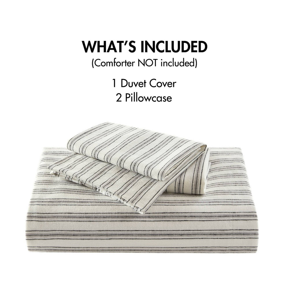 3 PCS King Duvet Set Grey Media 7