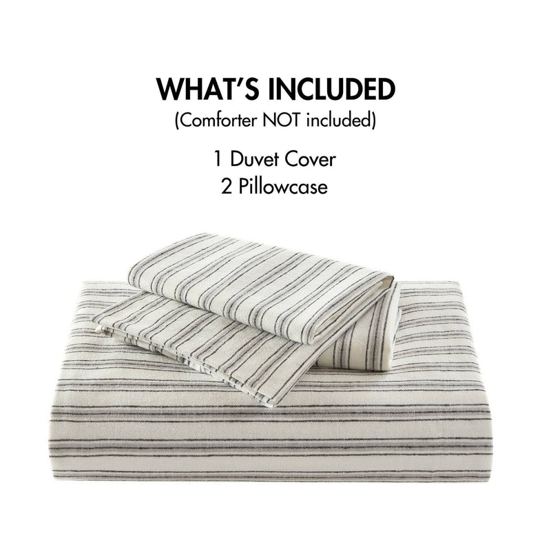 3 PCS Queen Duvet Set Grey