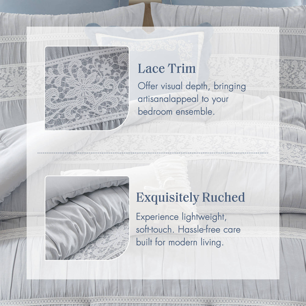 7- Piece King Jacquard Comforter Set Media 8