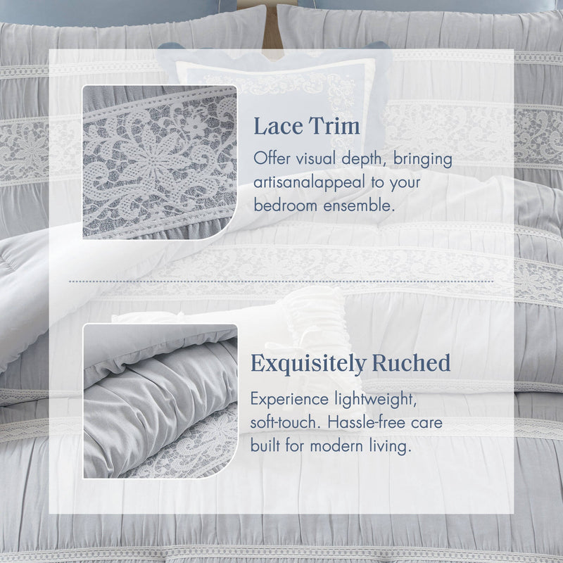7- Piece Queen Jacquard Comforter Set