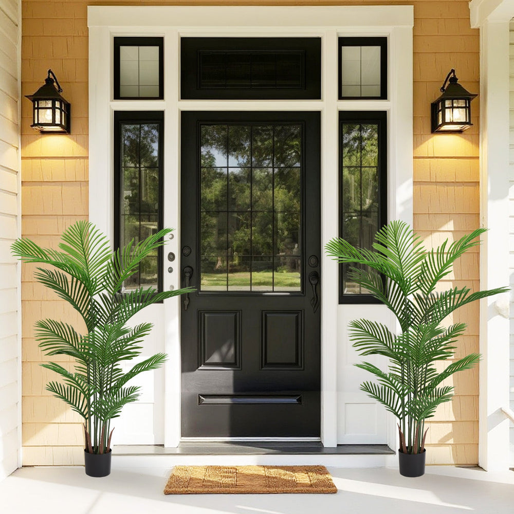 Artificial Areca Palm Plant 160cm Tall Faux Tropical Dypsis Lutescens Tree Green Plastic Indoor Outdoor Décor Media 9