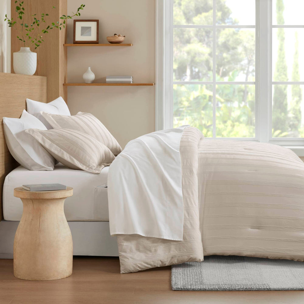 7-Piece Cal King Woven Striped Comforter Set Media 18