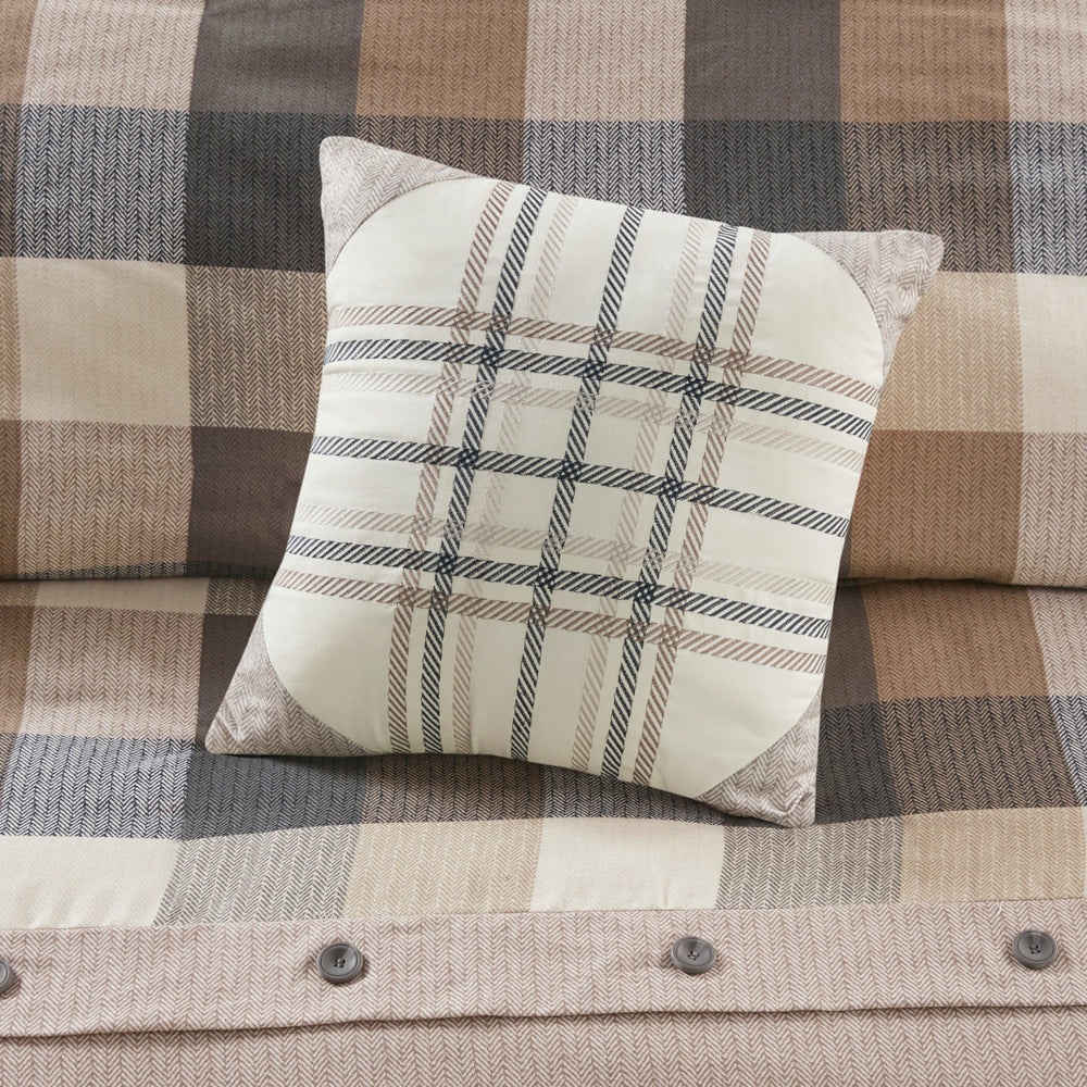 King/Cal King 6 Piece Herringbone Duvet Cover Set Media 17