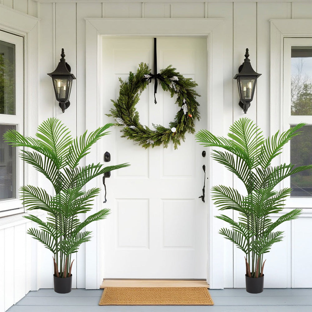 Artificial Areca Palm Plant 160cm Tall Faux Tropical Dypsis Lutescens Tree Green Plastic Indoor Outdoor Décor Media 11