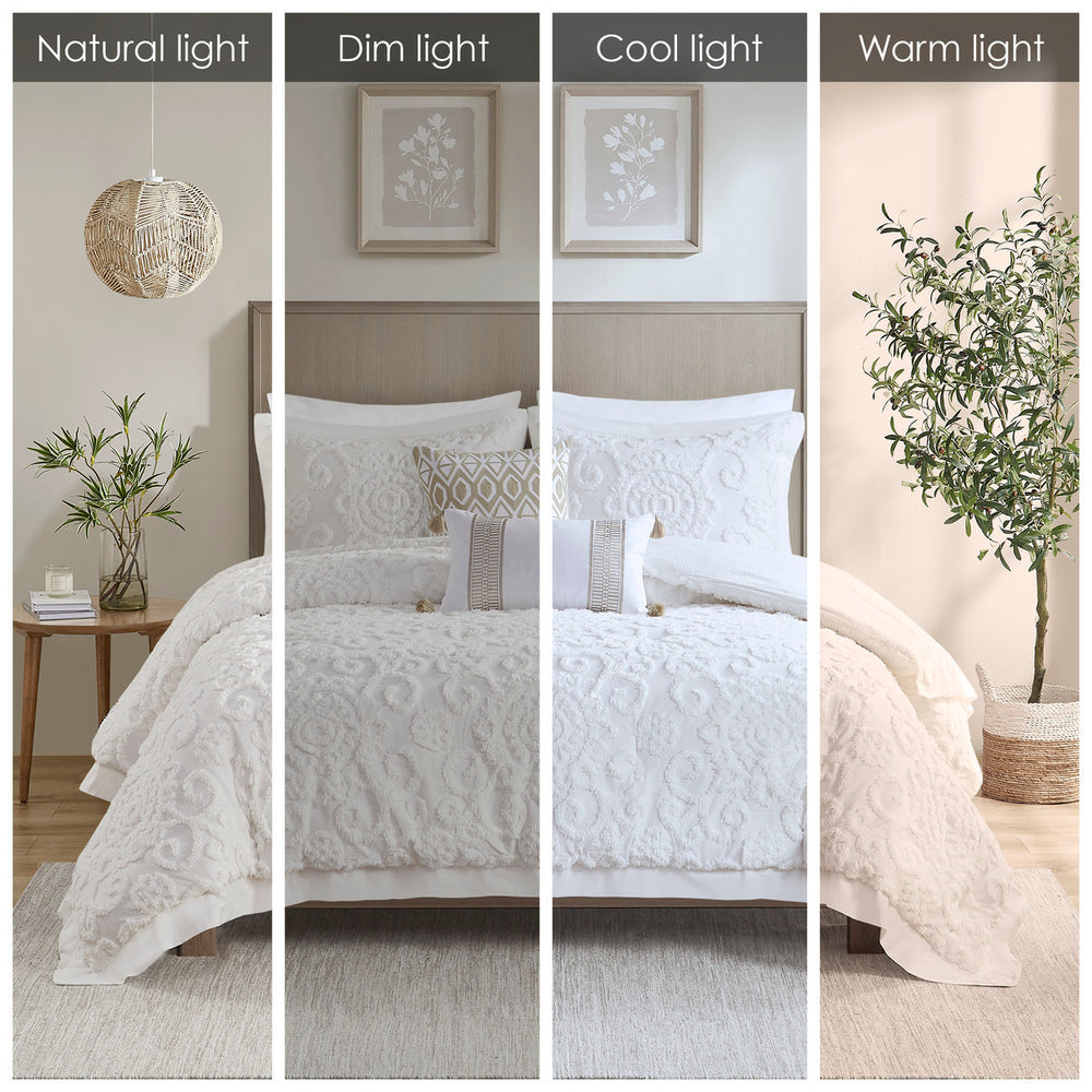 Comforter Mini set Ivory King Media 14