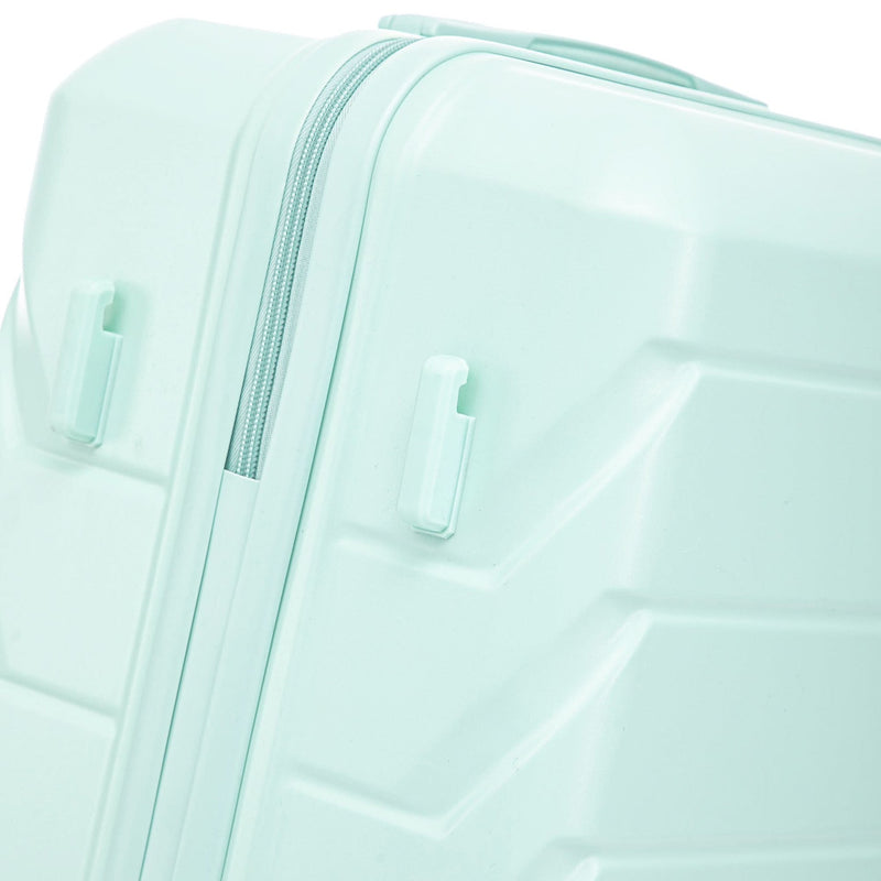 ABS Spinner Luggage Mint Green Durable 3 Piece Set & Combination Lock