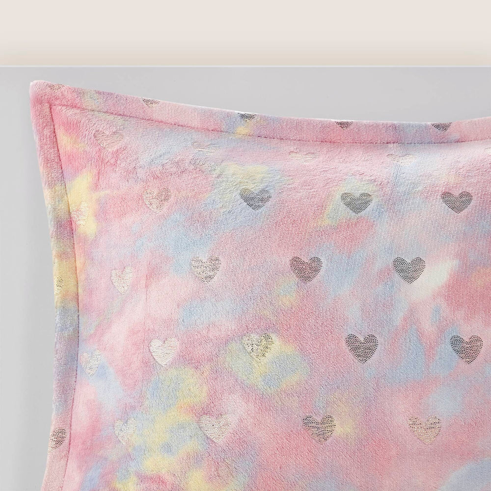 Metallic Printed   Comforter Set with Throw Pillow Twin/Twin XL Media 11