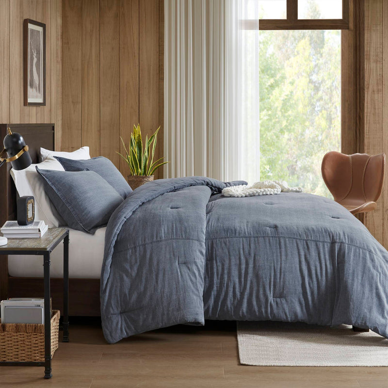 2PCS Twin/Twin XL Twill Washed Comforter Set