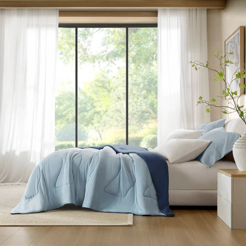 1-Piece Reversible Tencel Comforter Blanket