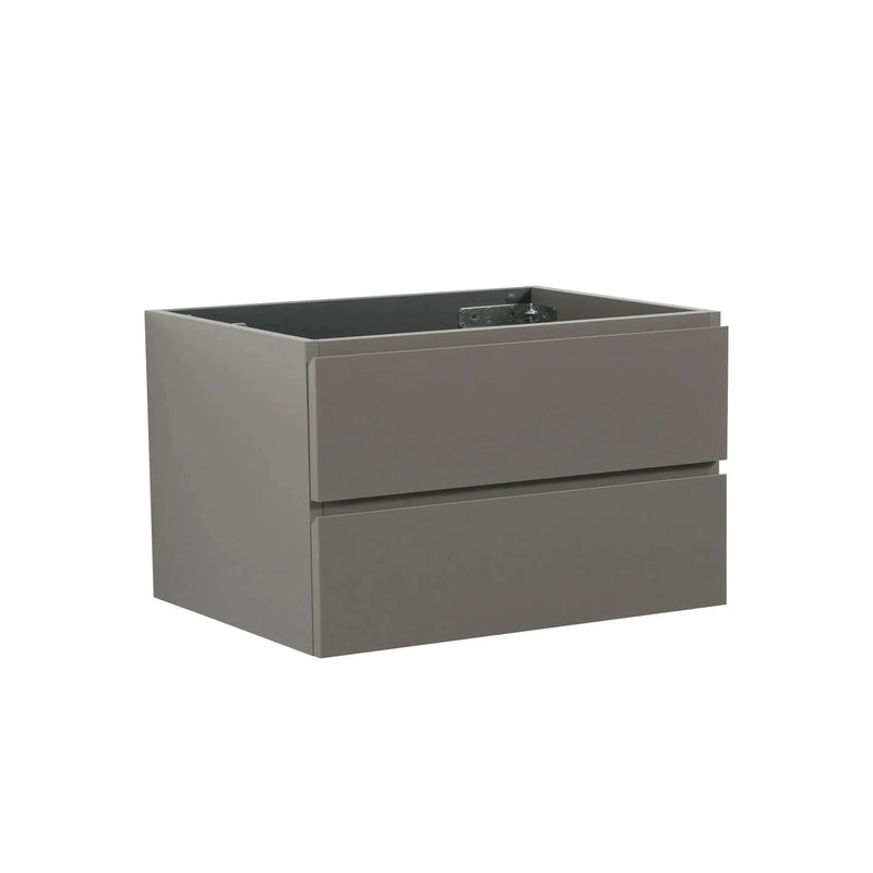 Wall Mount Cabinet Gray With Two Drawers For Bathroom Storage Space
