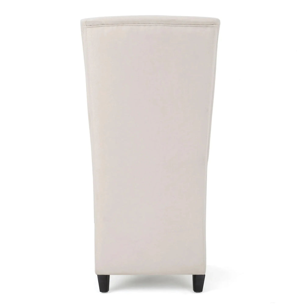 Upholstered Dining Chair Birch Wood Legs Beige Contemporary Comfort Media 6