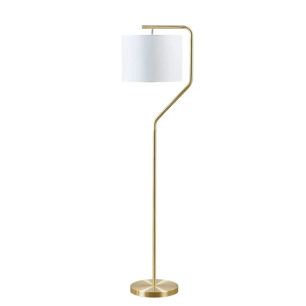 Arched Metal Floor Lamp Gold Finish 60 Inch Tall Modern Living Room Lamp Media 9