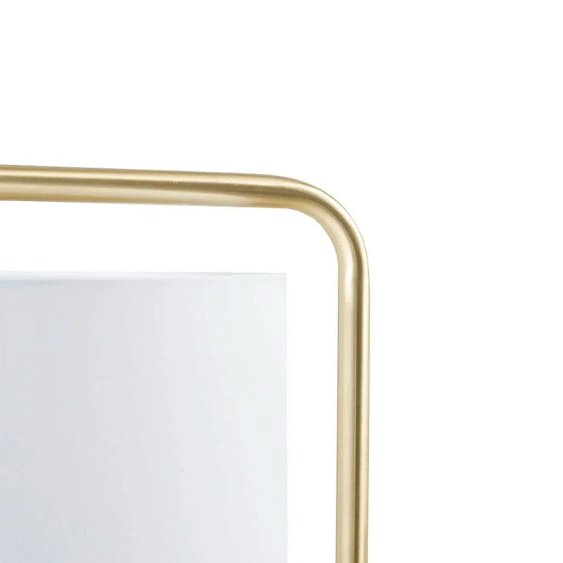 Arched Metal Floor Lamp Gold Finish 60 Inch Tall Modern Living Room Lamp