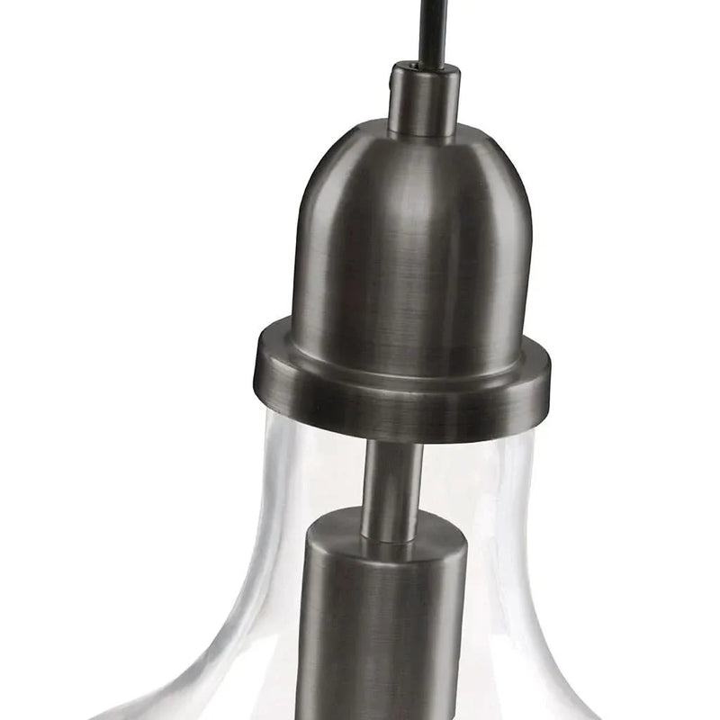 Glass Pendant Bronze Bell Shaped Task Lighting for Kitchen or Dining