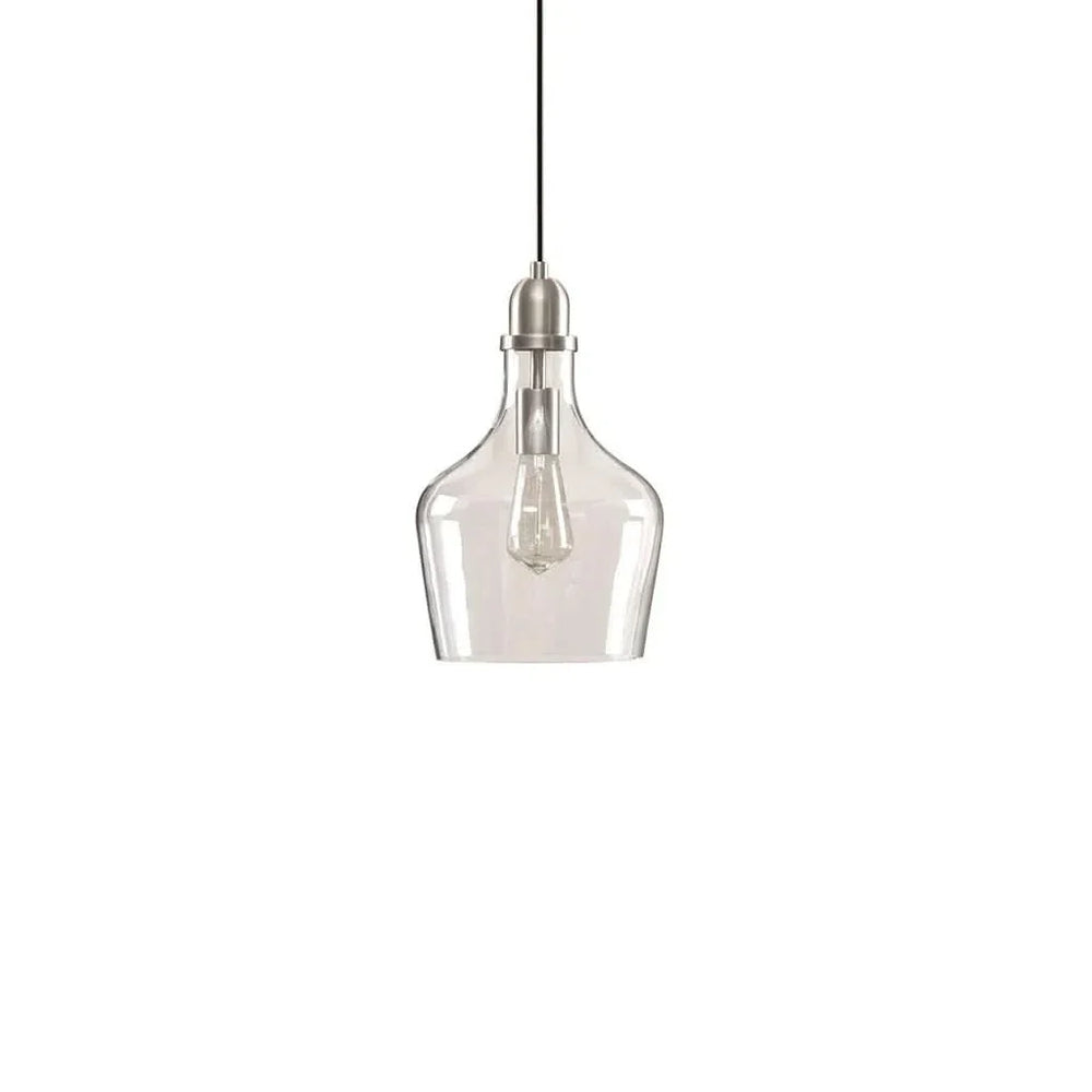 Bell Shaped Glass Pendant Modern Task Lighting For Kitchen Island Media 9