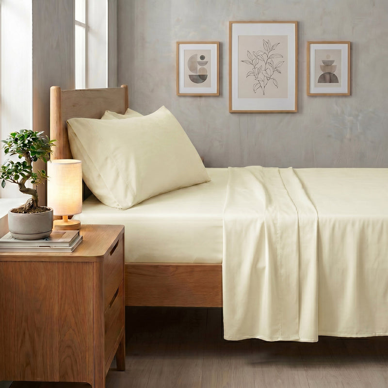 TENCEL Lyocell Sheet Set 4-Piece Moisture-Wicking All-Season Sleep