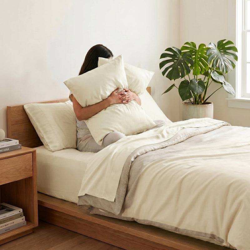 TENCEL Lyocell Sheet Set 4-Piece Moisture-Wicking All-Season Sleep
