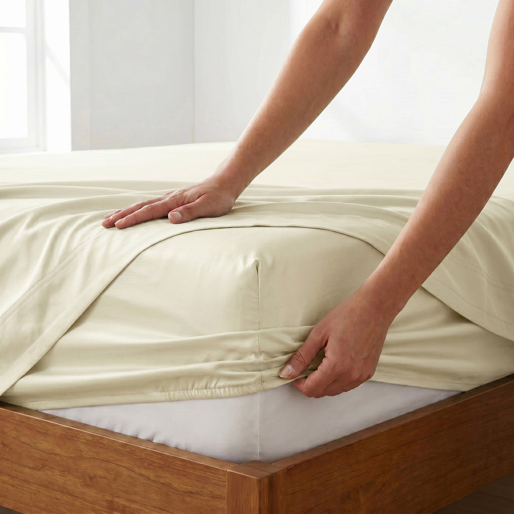 TENCEL Lyocell Sheet Set 4-Piece Moisture-Wicking All-Season Sleep Media 22