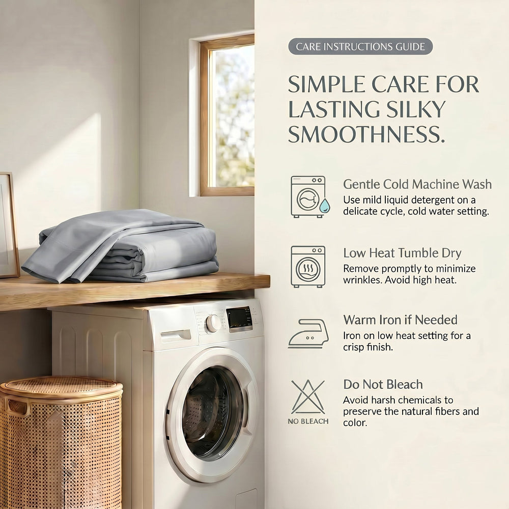 TENCEL Lyocell Sheet Set 4-Piece Moisture-Wicking All-Season Sleep Media 75