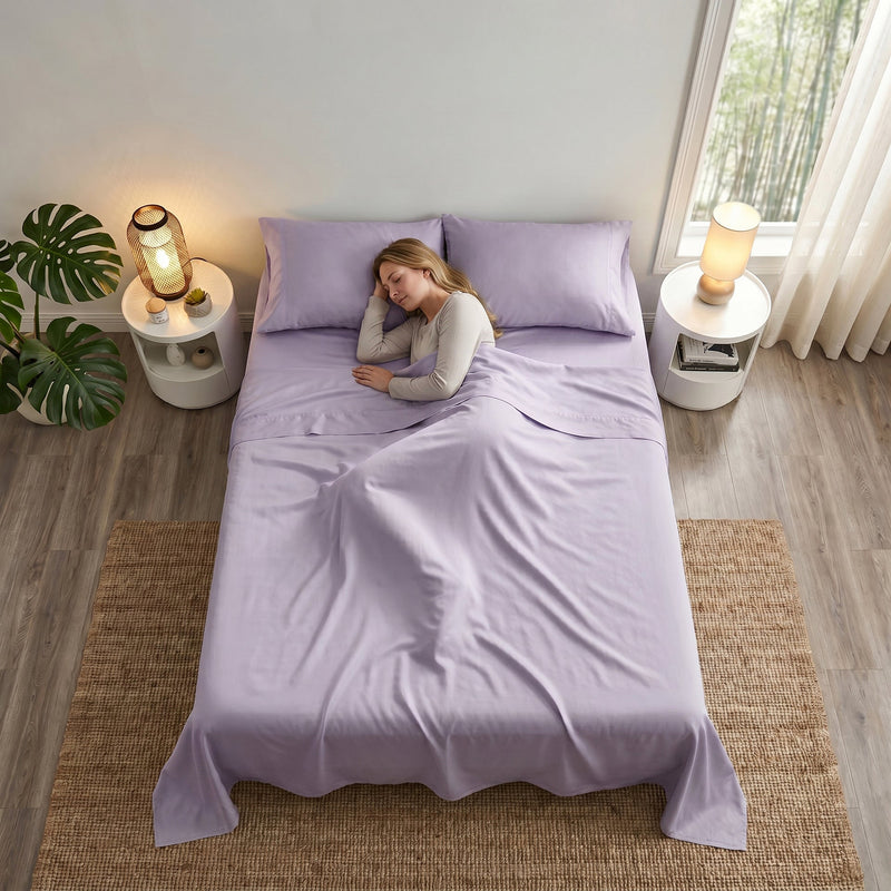 TENCEL Lyocell Sheet Set 4-Piece Moisture-Wicking All-Season Sleep