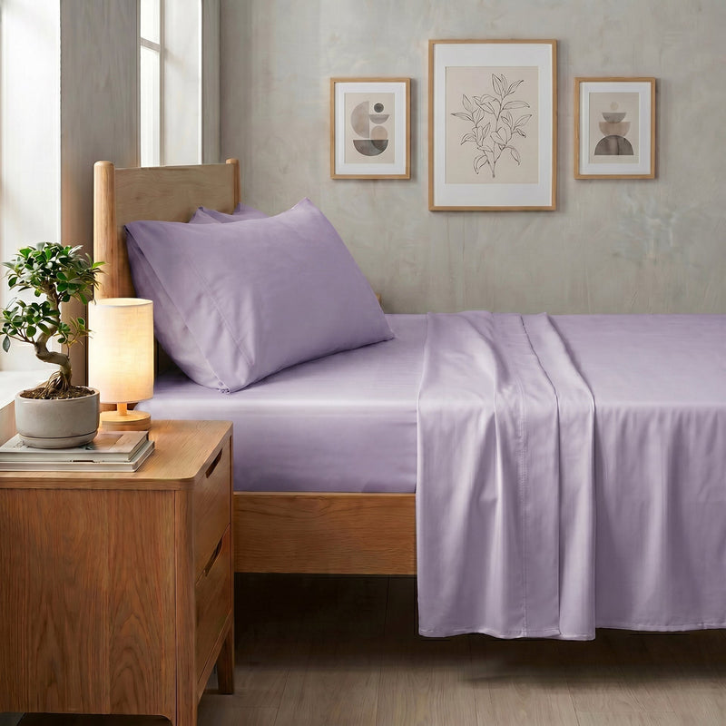 TENCEL Lyocell Sheet Set 4-Piece Moisture-Wicking All-Season Sleep
