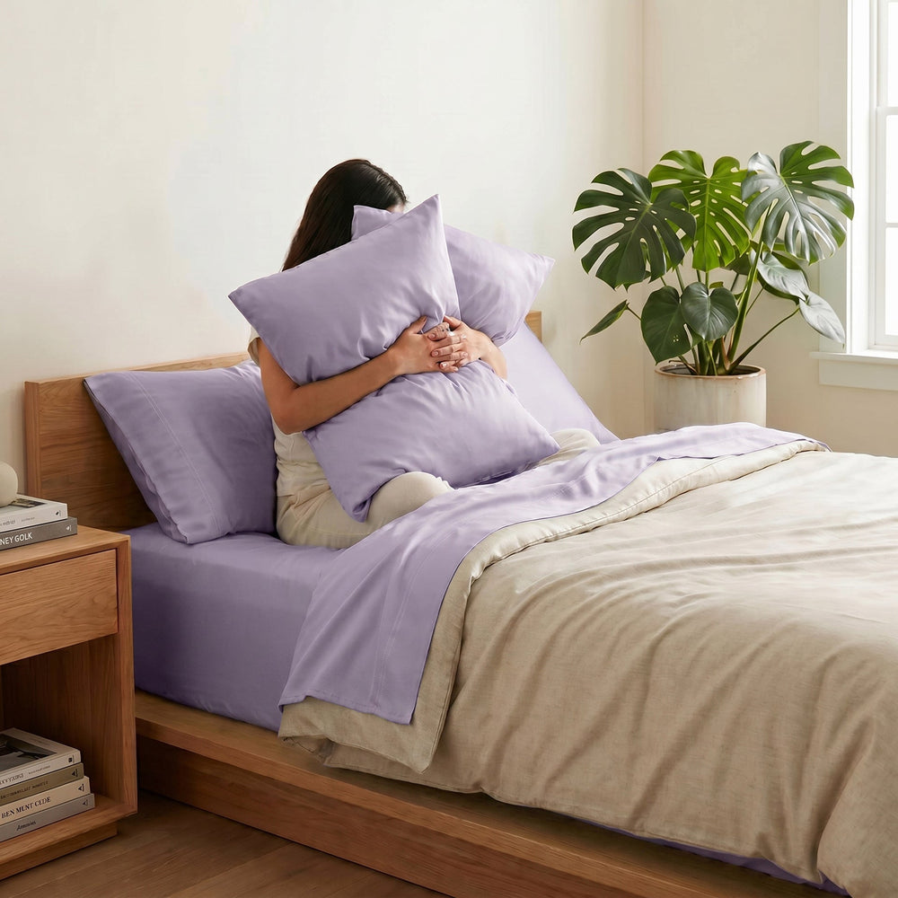 TENCEL Lyocell Sheet Set 4-Piece Moisture-Wicking All-Season Sleep Media 13