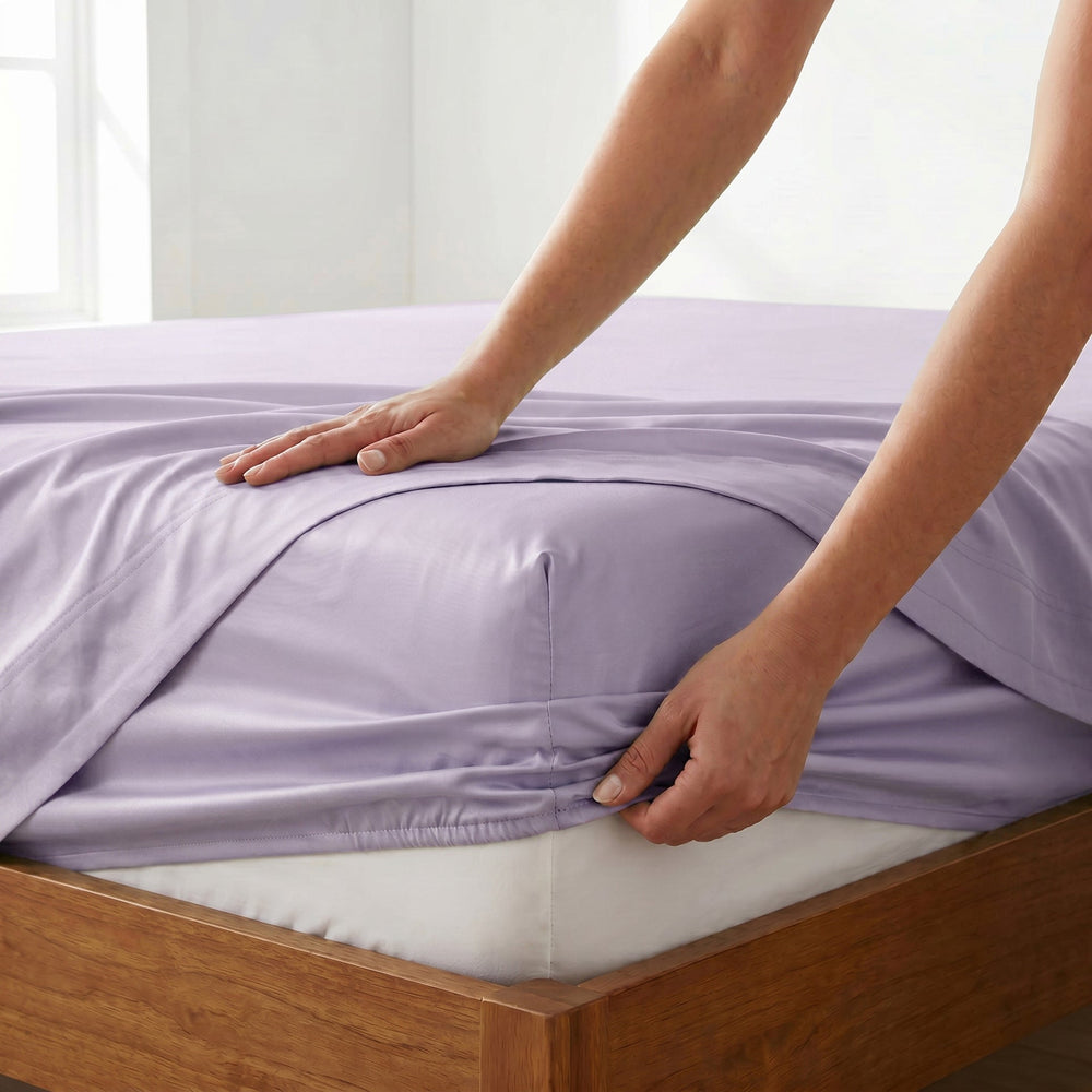 TENCEL Lyocell Sheet Set 4-Piece Moisture-Wicking All-Season Sleep Media 14