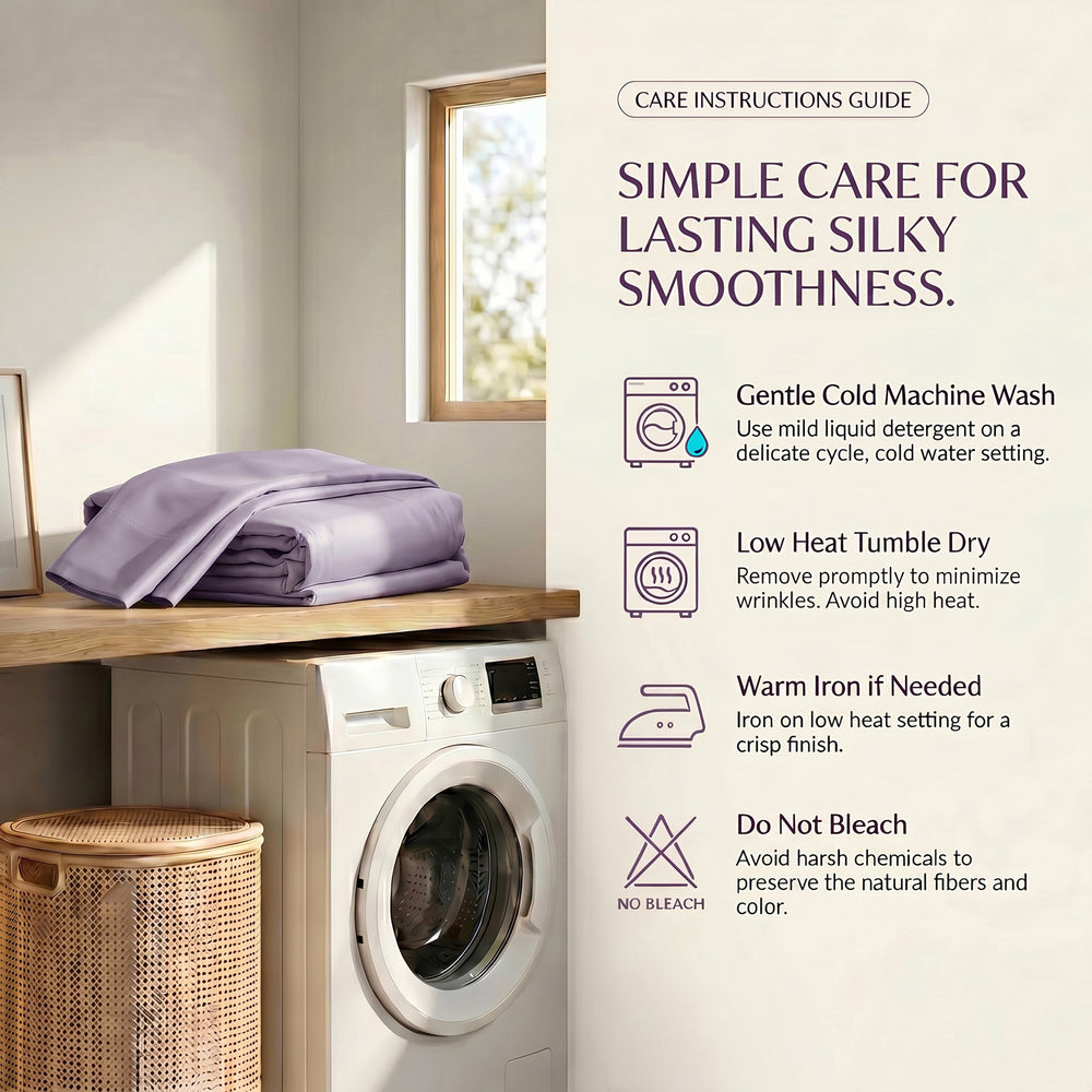 TENCEL Lyocell Sheet Set 4-Piece Moisture-Wicking All-Season Sleep Media 8