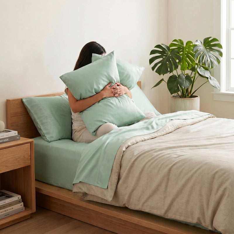 TENCEL Lyocell Sheet Set 4-Piece Moisture-Wicking All-Season Sleep