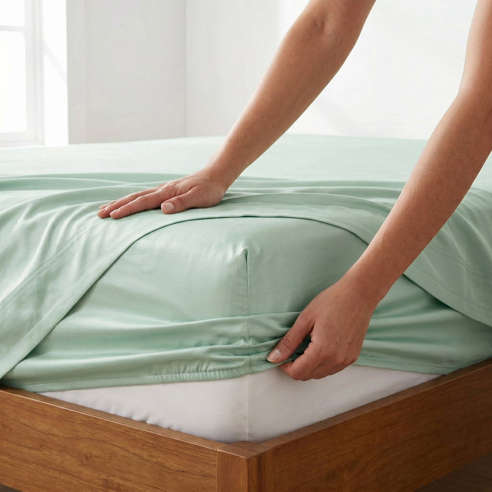TENCEL Lyocell Sheet Set 4-Piece Moisture-Wicking All-Season Sleep Media 137