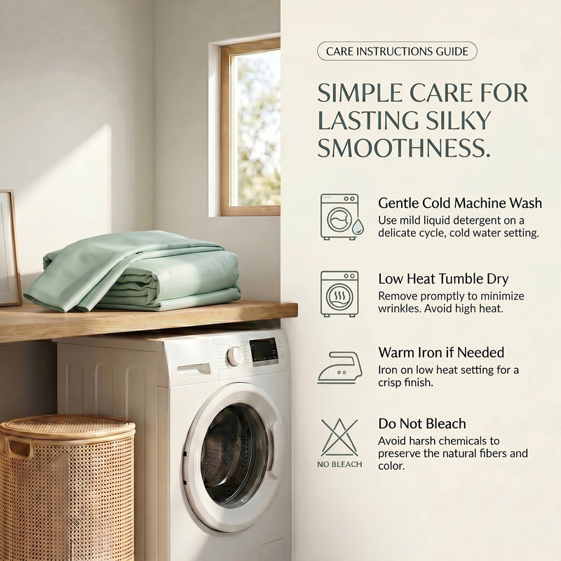 TENCEL Lyocell Sheet Set 4-Piece Moisture-Wicking All-Season Sleep