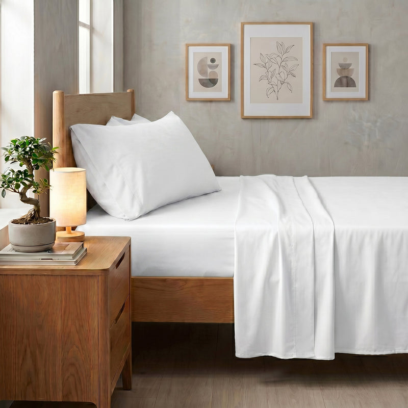 TENCEL Lyocell Sheet Set 4-Piece Moisture-Wicking All-Season Sleep