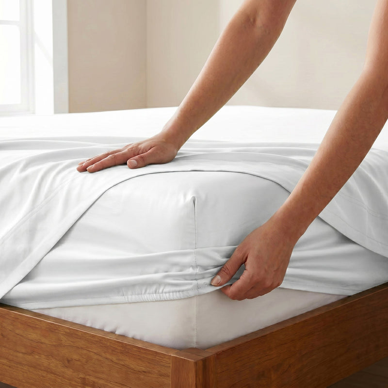 TENCEL Lyocell Sheet Set 4-Piece Moisture-Wicking All-Season Sleep