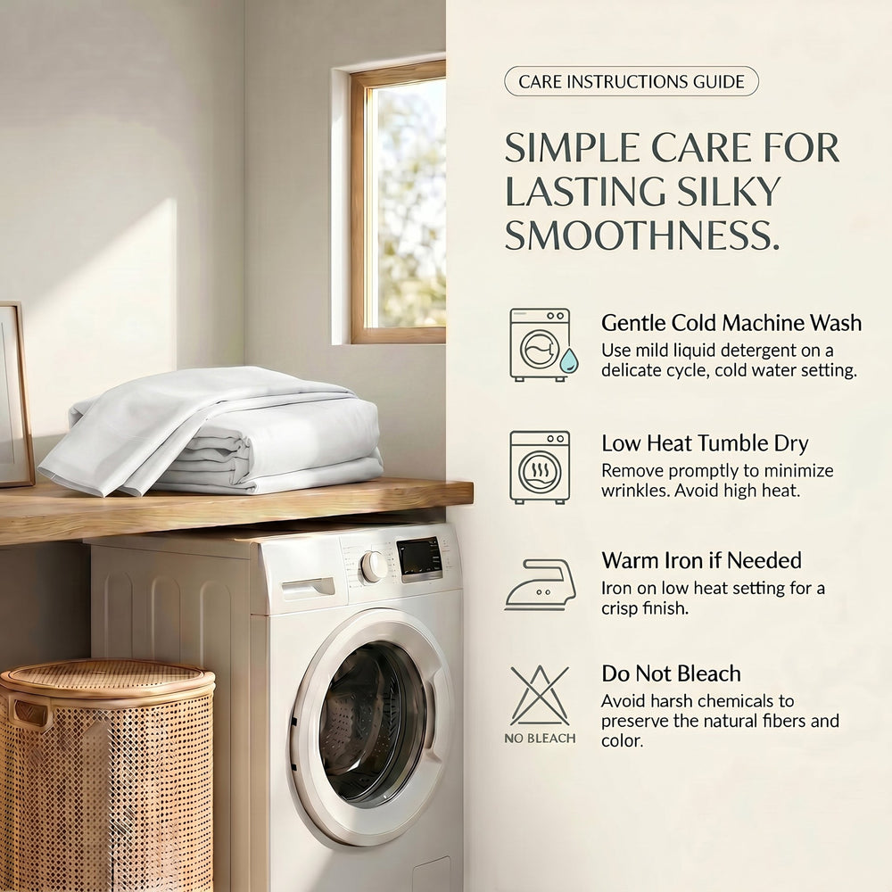 TENCEL Lyocell Sheet Set 4-Piece Moisture-Wicking All-Season Sleep Media 208